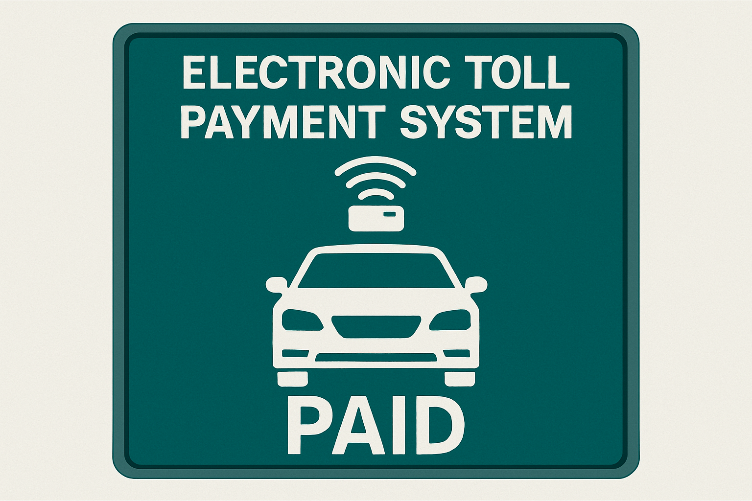 Electronic toll payment system interface